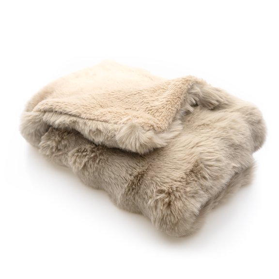 Laifug Premium Fluffy Dog Blanket, Soft pet Blanket, Protective pad Faux Rabbit Fur, Machine Washable, Comfortable, Suitable for Keeping Dogs and Cats Warm on The Bed or Sofa, 39 "x59, Light Coffee