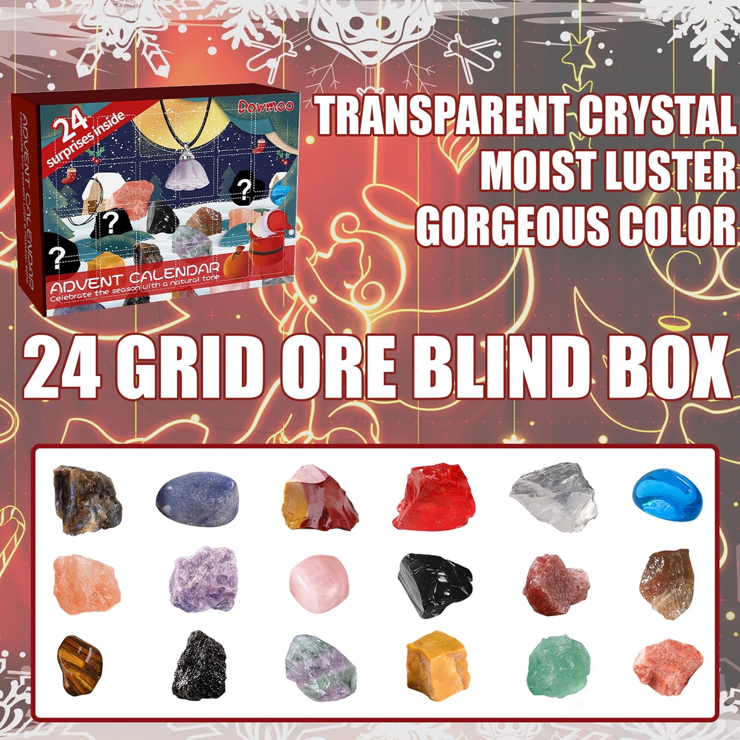 Laiia Advent Calendar,Advent Calendar Rock Gemstone for Kids with 24  Gemstones to Open Each Day, a Complete Rock Collection Christmas Countdown  Calendar - Walmart.com