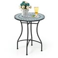 thumbnail image 1 of Laijoy 24 Inch Patio Bistro Table w/ Ceramic Tile Tabletop Heavy-Duty Metal Structure, 1 of 7