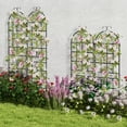 thumbnail image 1 of Laijoy Metal Garden Trellis for Climbing Plants, 2 Pack Fence Trellis Panels, 71" Tall Retro Style Cucumber Trellis, Decorative Plant Support Stand, 1 of 8