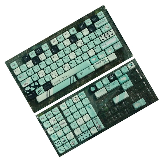 131PCS Keycaps Full Set of Fantasy Color Keycap Set Easy Installation for Mechanical Keyboards