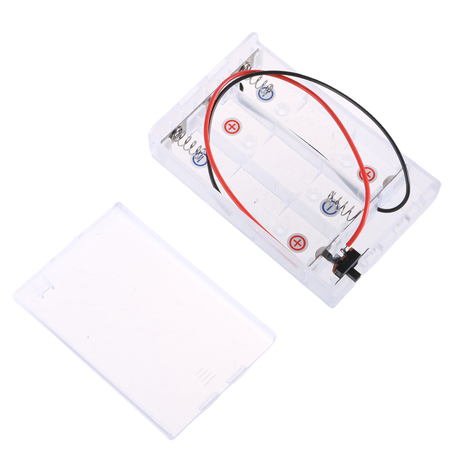 Laikoutd 18650 Battery Holder Case With Switcher, 3Slotx3.7V for ...