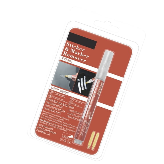 Laikoutd Adhesive Remover Pen Sticker Remover Pen Adhesive Label Remover for Removing Label Adhesives Tape on Various Surfaces