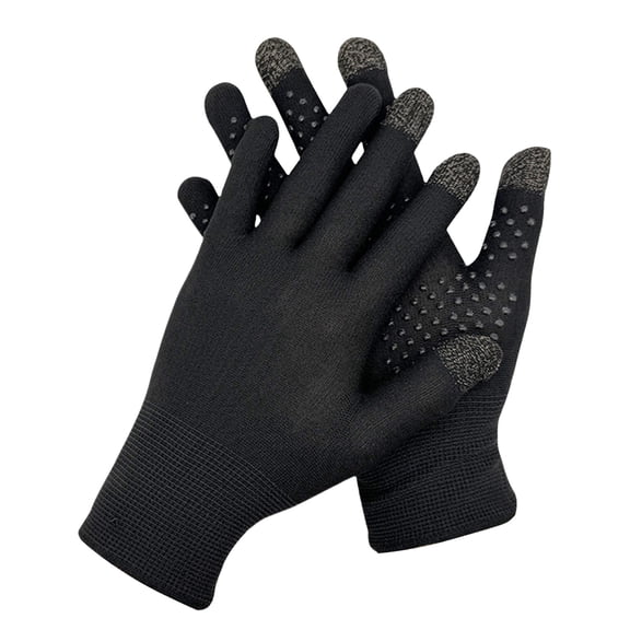 1 Pair Gaming Finger Sleeves Silver Fiber Gaming Gloves Sweatproof Breathable Mobile Game Controller Finger Cots