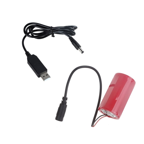 USB to 1.5VLR20 D Eliminators Cable USB Power Converters for Thermometers Remotes Replace 1.5V LR20 D
