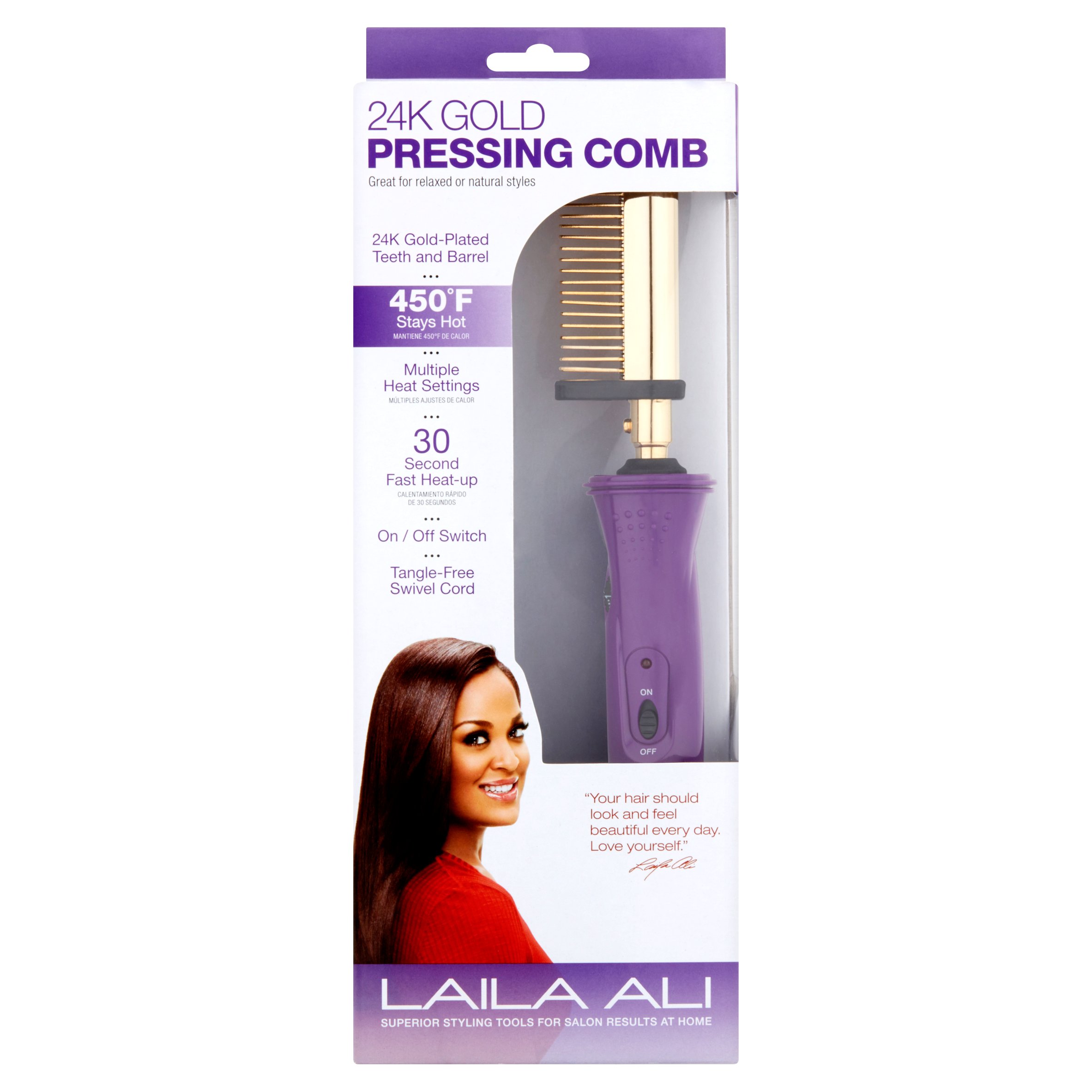 Laila Ali 24K Gold Pressing Comb - image 1 of 4