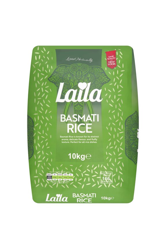 Laila Basmati Rice 10Kg, Imported from Britain