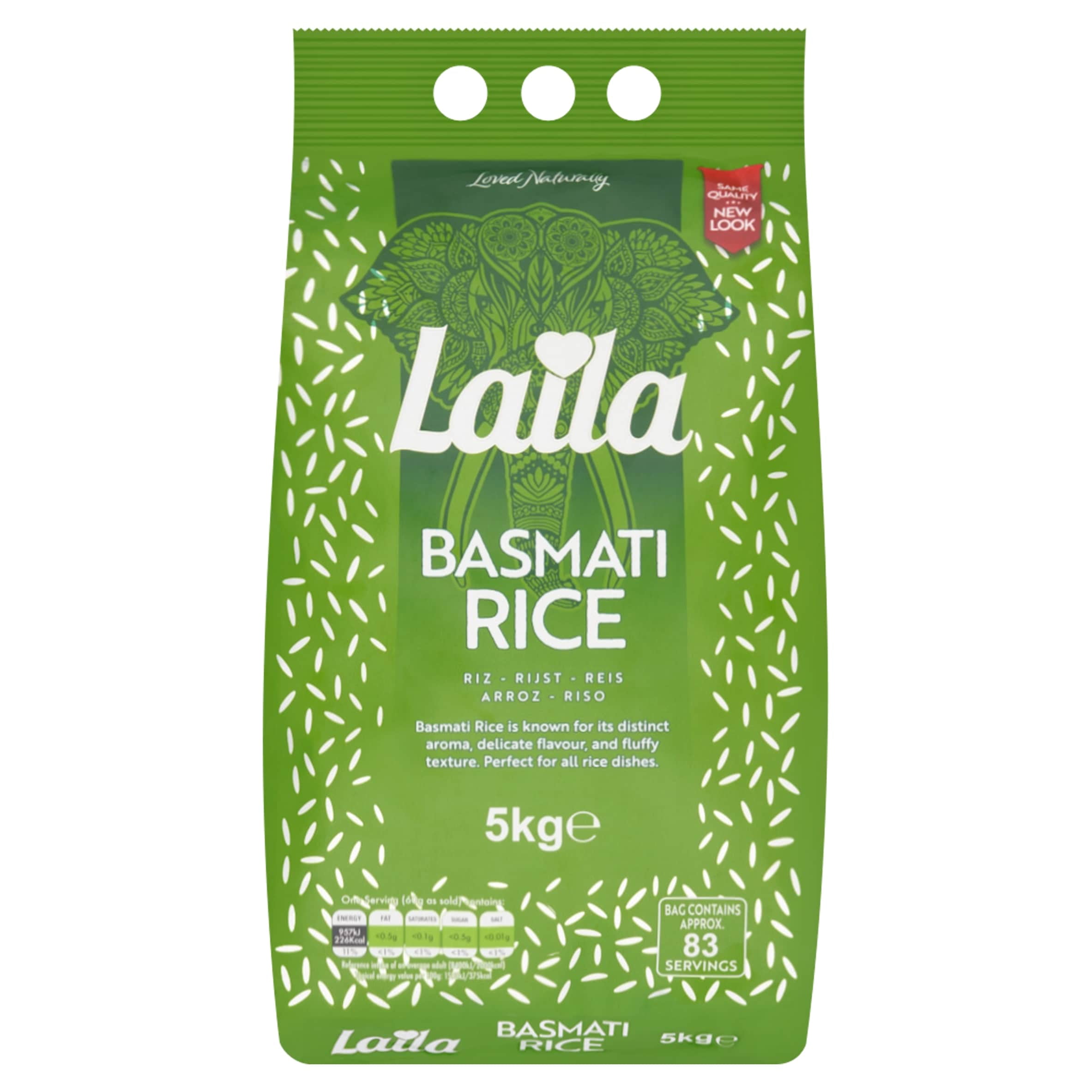 Laila Basmati Rice 5Kg, Imported from Britain