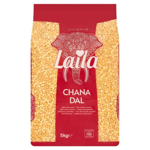 Laila Chana Dal 5kg, British Import (Pack of 2)