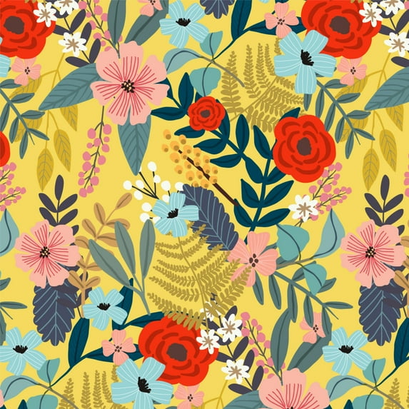 Laila Floral Pattern Premium Roll Gift Wrap Wrapping Paper