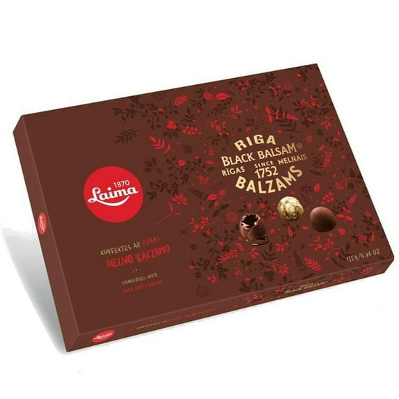 Laima Chocolate Candy With Riga Black Balsam 135g / 4.76 oz