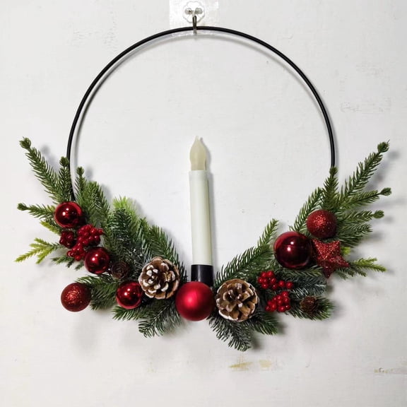Laimis Lifelike Simulation Plant Wreath: Enhance Your Holiday Decor with Realism