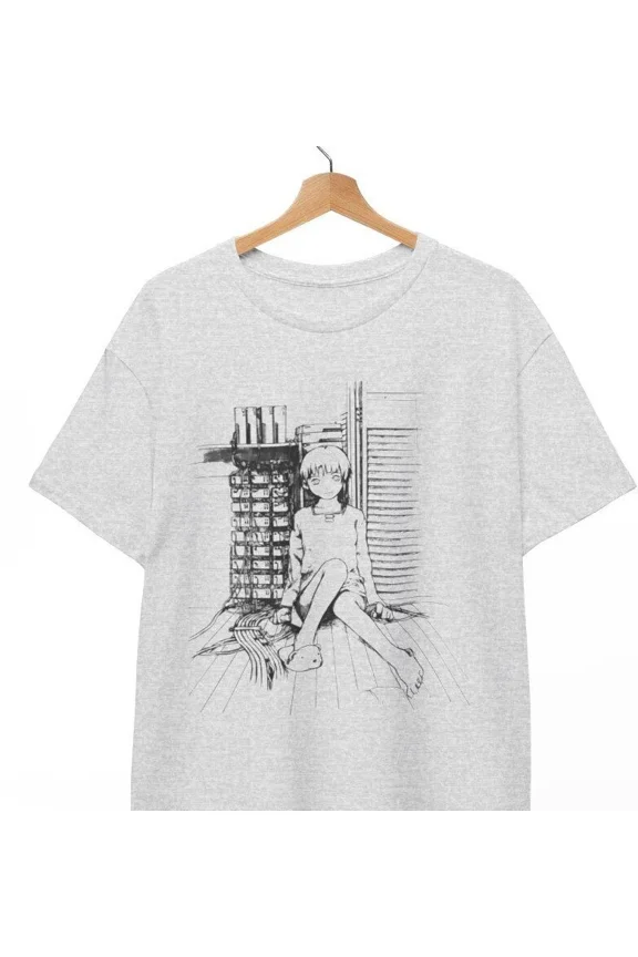 Lain Serial Experiments T-SHIRT v2, Anime Manga Otaku shirt, Unisex Tee