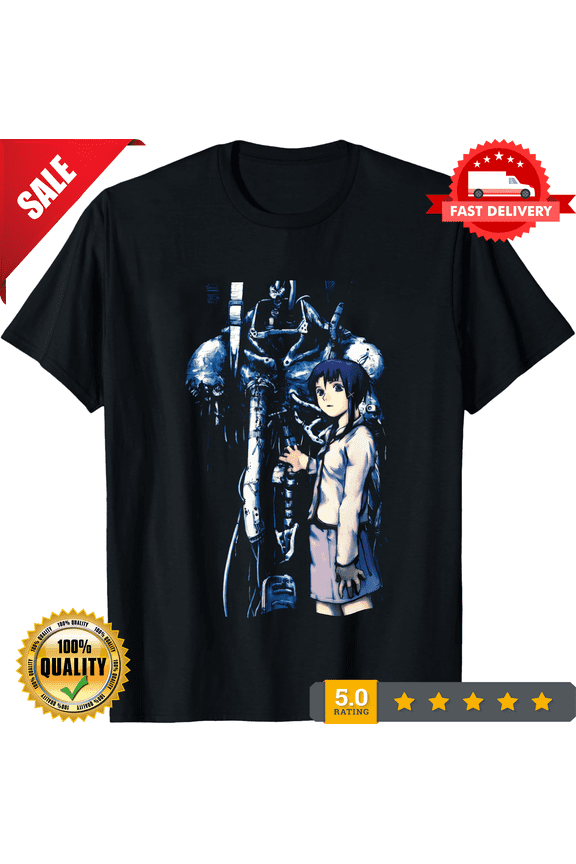 Lain T-Shirt, LAIN Serial Experiments Shirt, Anime Merch, Otaku, Unisex Tee, CROWD FAVORIT-TH71668