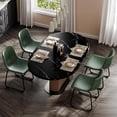 thumbnail image 1 of LainTene 18" PU Leather Dining Chairs Set of 4 – Modern Counter Height Kitchen & Bar Stools with Ergonomic Back, Steel Frame & Non-Slip Feet for Home, Café, Restaurant, Green, 1 of 7