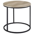 thumbnail image 1 of Lainey Round Occasional Side End Table Distressed Pine, 1 of 10