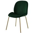 thumbnail image 1 of Posh Living AD196-02HG2-UE Lainey Armless Upholstered Dining Chairs, Hunter Green Velvet, 1 of 9