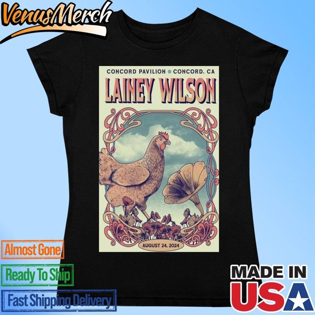 Lainey Wilson Aug 24 2024 Toyota Pavilion In Concord Ca Shirt