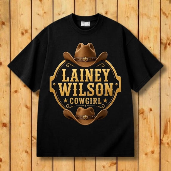 Lainey Wilson Black T Shirt Gift Concert T shirt Sizes S-5XL