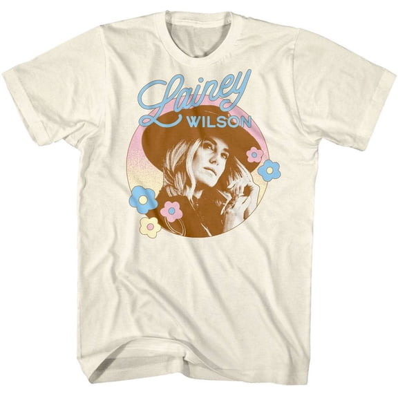 Lainey Wilson Floral Dreamer Men's T Shirt (Ivory, Adult4XL)