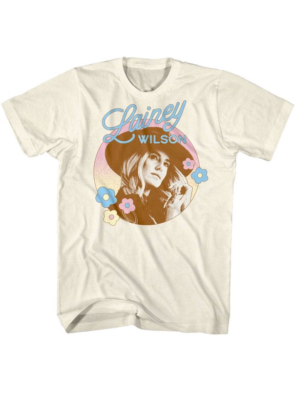 Lainey Wilson Floral Dreamer Men's T Shirt (Ivory, AdultS)