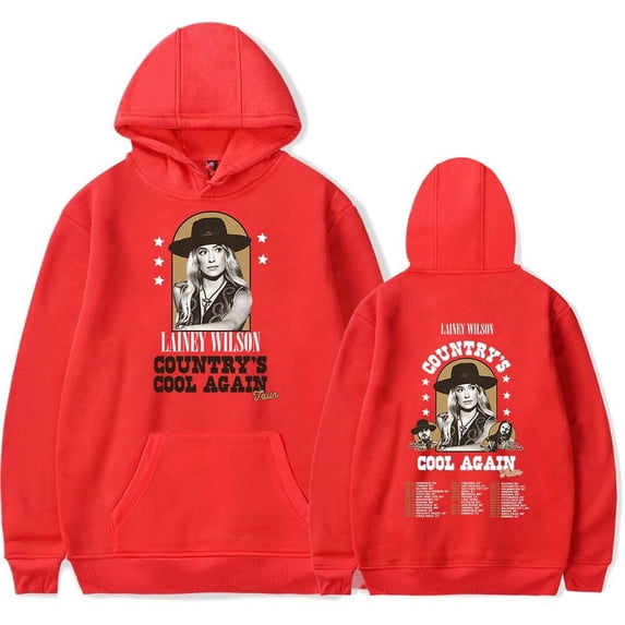 Lainey Wilson Merch Country’s Cool Again Tour Hoodie Women Men Singer Casual Apparel