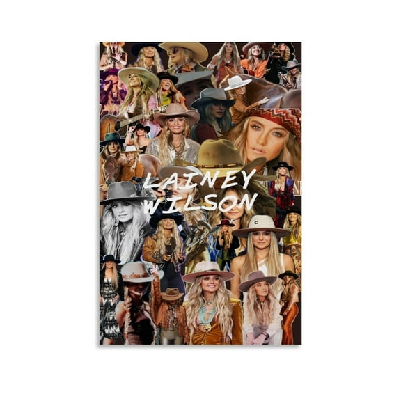 Lainey Wilson Photo Wall Poster Art Canvas Painting Decor Wall Print Photo Gifts Home Modern Decoratives