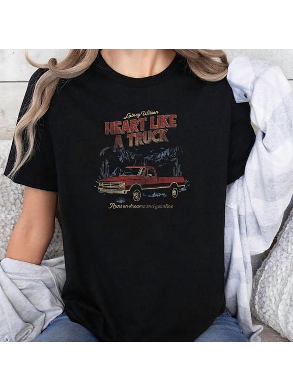 Lainey Wilson Truck Mountain T-Shirt T-Shirt, Sizes S-5XL - Gategoo