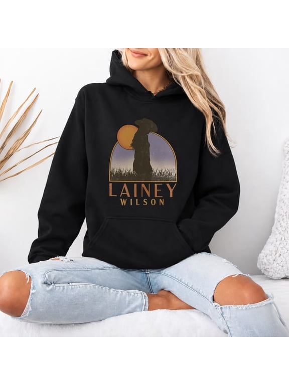 Lainey Wilson - Whirlwind Sunset Pullover Hoodie Sizes S-5XL