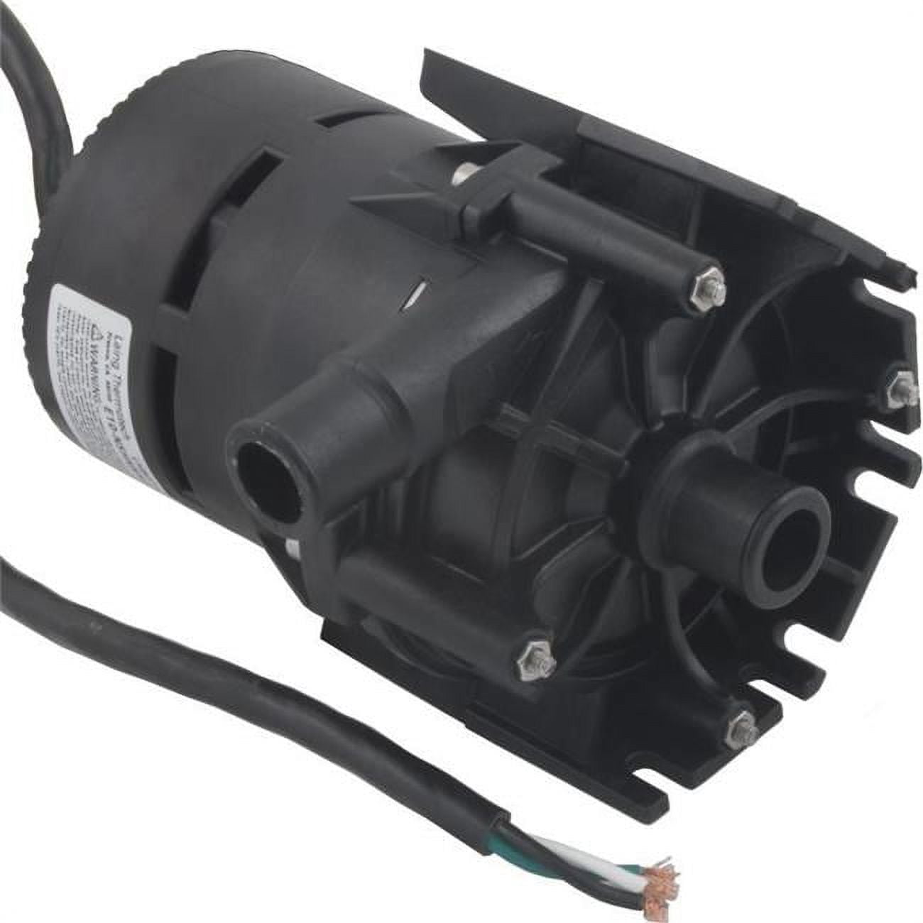 Compact Black Plastic Water Circulation Pump, 8-inch