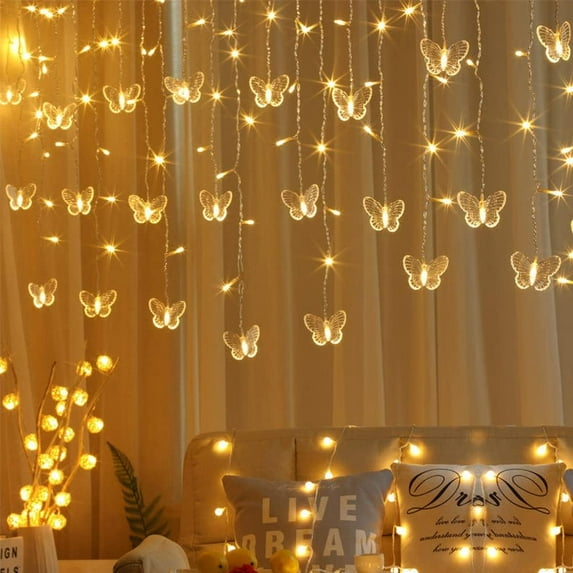 Lainin 5M/16 FT String Curtain Fairy Light Extension Cord 110V /US Plug Extender Wire Only for Christmas String Lights Wedding Decoration(Not Fit for High-Power Home Appliances)