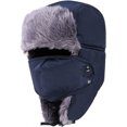 thumbnail image 1 of Lainin Winter Outdoor Trapper Hat, Russian Ushanka Trooper Aviator Ski Hat Earflap with Mask for Men & Women, 1 of 13