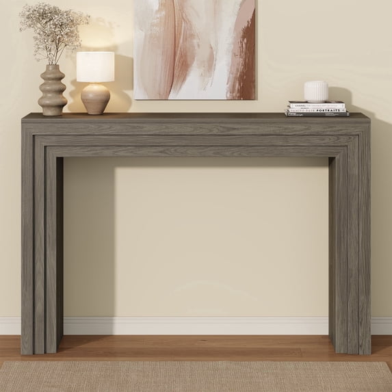 Laintene Entryway Table with Storage, 43" Modern Console Table with Storage, Narrow Sofa Table Behind the Couch, Accent for Living Room, Hallway Foyer, Entrance, Gray