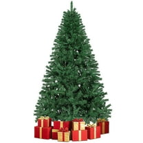 Laintene Artificial Christmas Tree, 6ft unlit Christmas Tree W/ 800 Branch Tips, Premium Spruce Green Xmas Tree with Folding Metal Stand, for Indoor/Outdoor Holiday Decoration