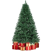 Aufelie 6ft Artificial Christmas Tree, Unlit Spruce Green Xmas Tree with 800 Full Branch Tips, Folding Metal Stand for Indoor Outdoor Holiday Decor