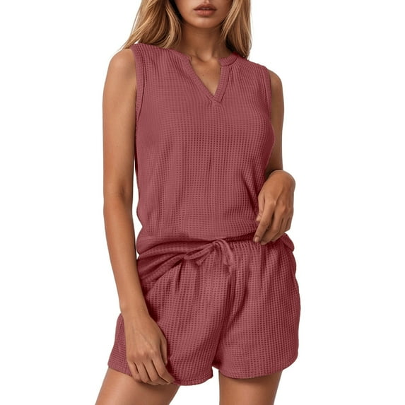 Laipiong Women's Casual Shorts Suit Comfy Relaxed Fit for Everyday Wear for Spring Summer and Autumn Fashion Ensemble short sets for women 2 piece vacation