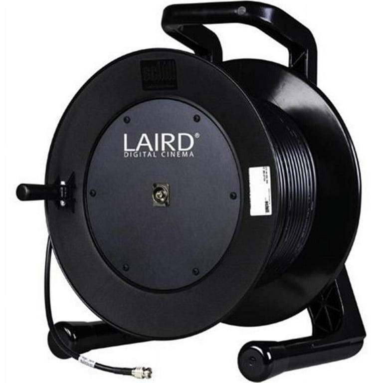 Laird Digital Cinema LCR-12G-B-B-200 12G-SDI-4KUHD Single Link BNC to BNC  Camera Cable on Reel, 200 ft. 