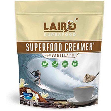 Laird Superfood Non-Dairy Original Superfood Vanilla Coconut Powder Coffee Creamer, Gluten Free, Non-Gmo, Vegan, 16 Oz. Bag, Pack Of 1