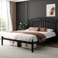 thumbnail image 1 of Laisnet Full Size Bed Frame with Headboard & Footboard, Noise-Free & Under-Bed Storage, Vintage Victorian Metal Platform, Black, 1 of 10