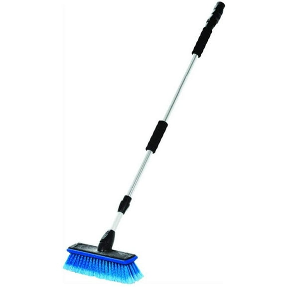 Laitner Flow-Thru Wash Brush Economaster - Soft Synthetic Bristles - Single Piece, White