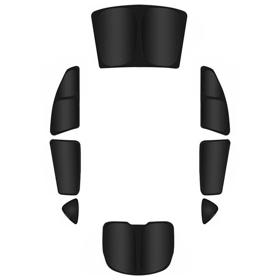 Laiuzbti 8Pcs/Set Car Windows Sun Shade Total Blackout Sun Visors for Tesla Model Y 20-24