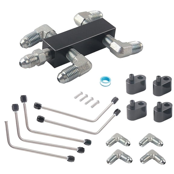 Laiuzbti Complete Steam Port Kit Ls Coolant Crossover Stainless Steel for Ls1 Ls3