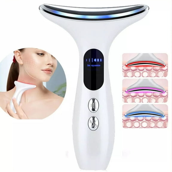 Laixi Neck Face Massager, Neck Face Firming Wrinkle Removal Tool with 3 Modes