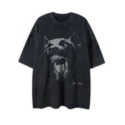 Laixton Graphic Tees Shirt For Men Women Unisex Cotton Oversized T-Shirt Short Sleeve Vintage Streetwear Casual Tee Tops