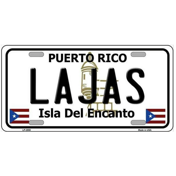 Lajas Puerto Rico Metal Novelty License Plate LP-2850