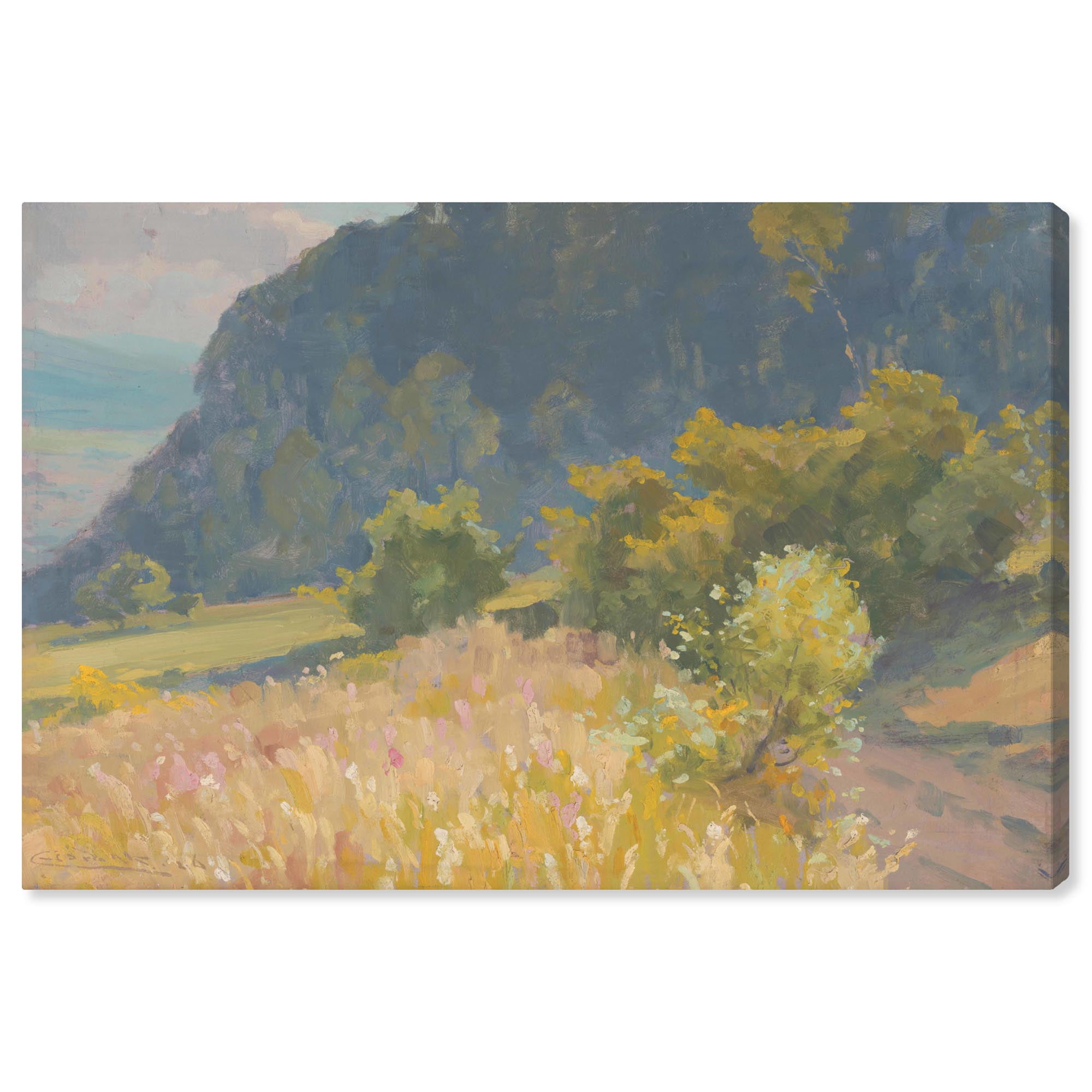Lajos Csordak Landscape Canvas Countryside Wall Art, 15" x 10"
