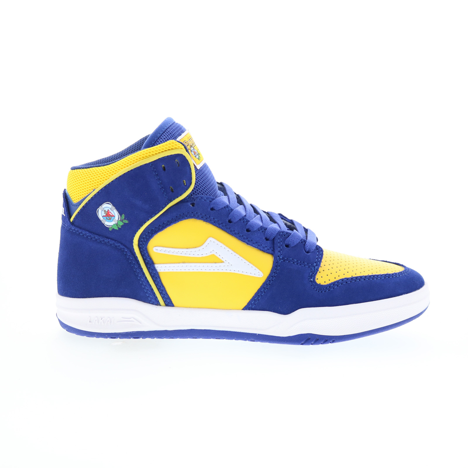 Lakai Telford SMU Men's Valentine's Day White Suede Mid Top Skate Shoes - UV Color Changing