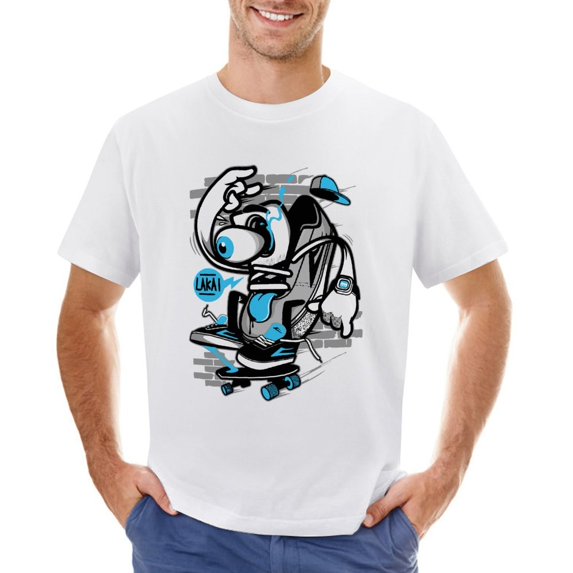 Lakai Men’s T-Shirt 100% Cotton Casual Short Sleeve Tops Gift Tee White 4XL