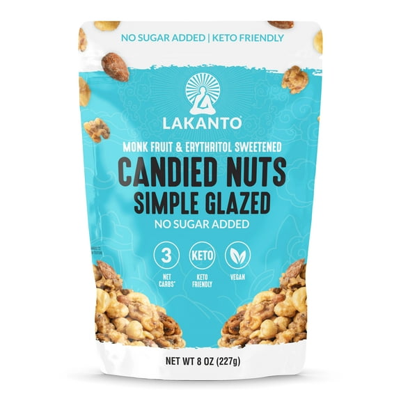 Lakanto Candied Nuts Simple Glazed Low-Carb 8 oz