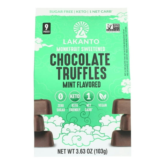 Lakanto Chocolate Mint Flavor Truffles 3.63 oz (Pack Of 10)